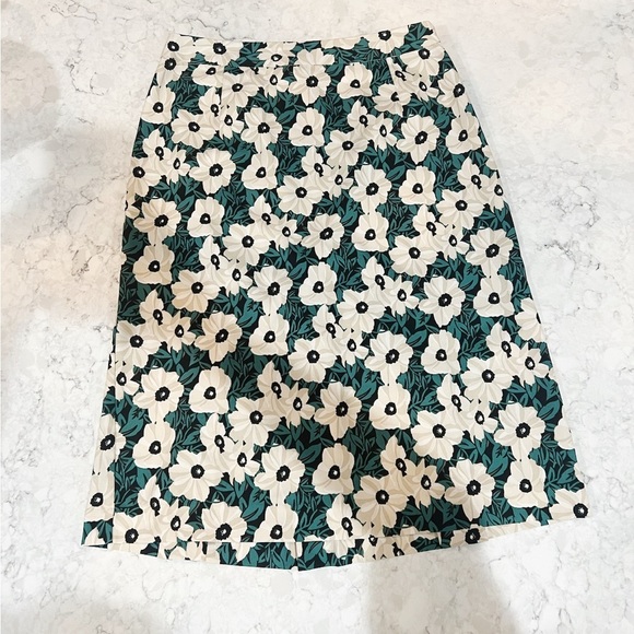 Who What Wear Dresses & Skirts - Target Who What Wear Green Midi Pencil Skirt with Cream Flowers